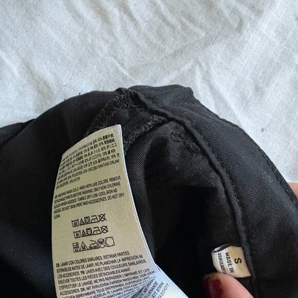 Women's Black Vans Straight-Leg Pants - Picture 3 of 4